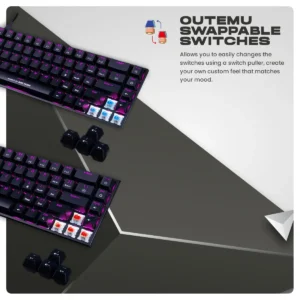 Cosmic Byte CB-GK-23 Artemis 68Key Per Key RGB Wired Mechanical Keyboard