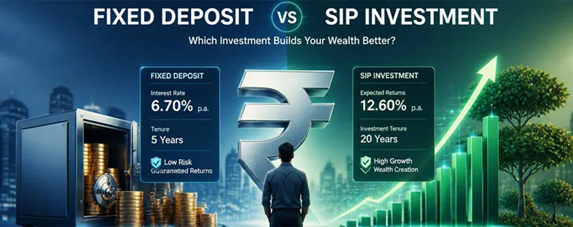 Read more about the article FD vs SIP: Which Investment Option is Better for Long-Term Wealth Creation?