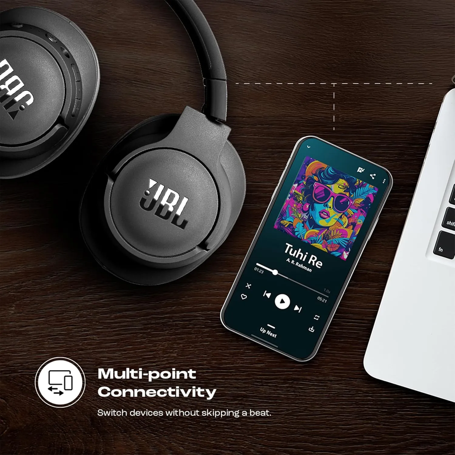 JBL Tune 770NC Wireless Over Ear ANC Headphones with Mic - Image 5