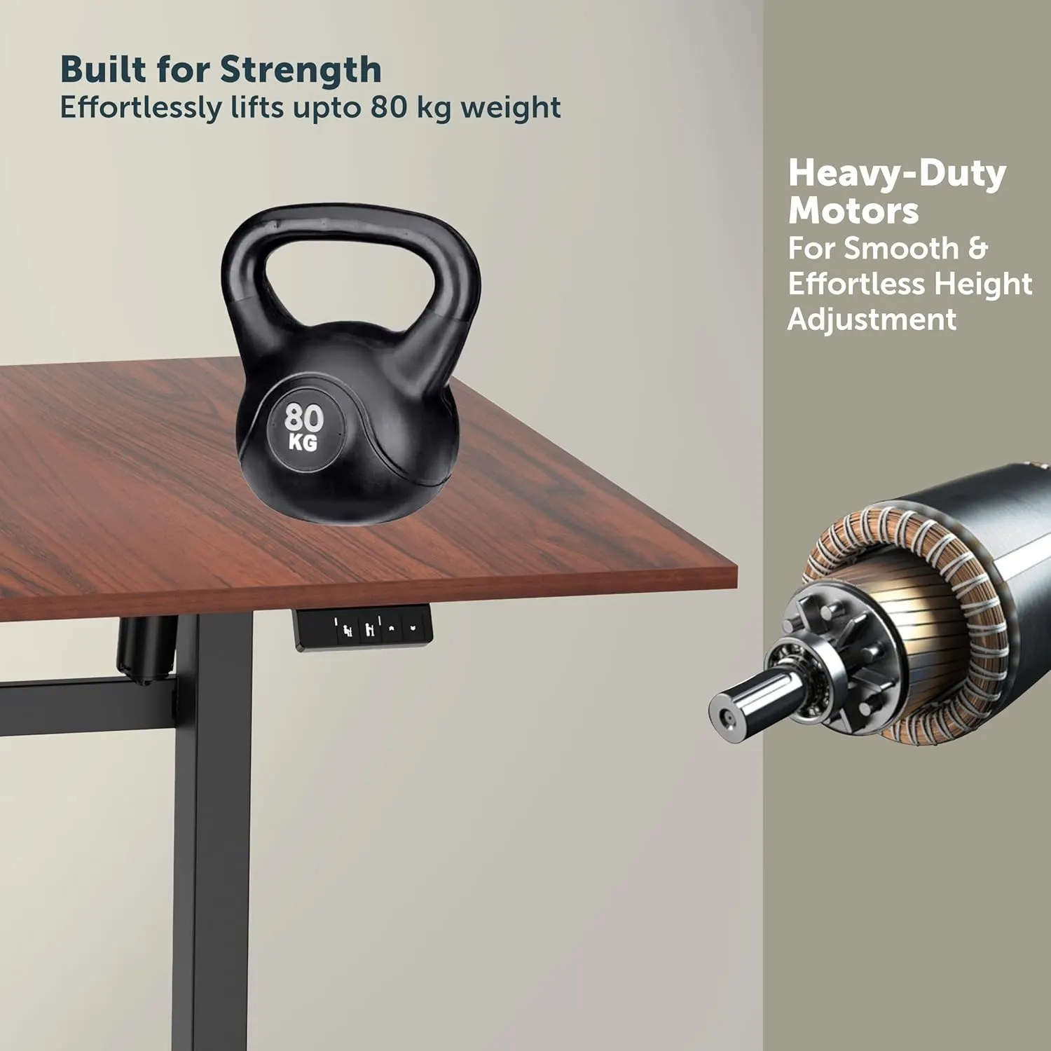 JIN OFFICE Octave Height Adjustable Desk Electric - Image 5
