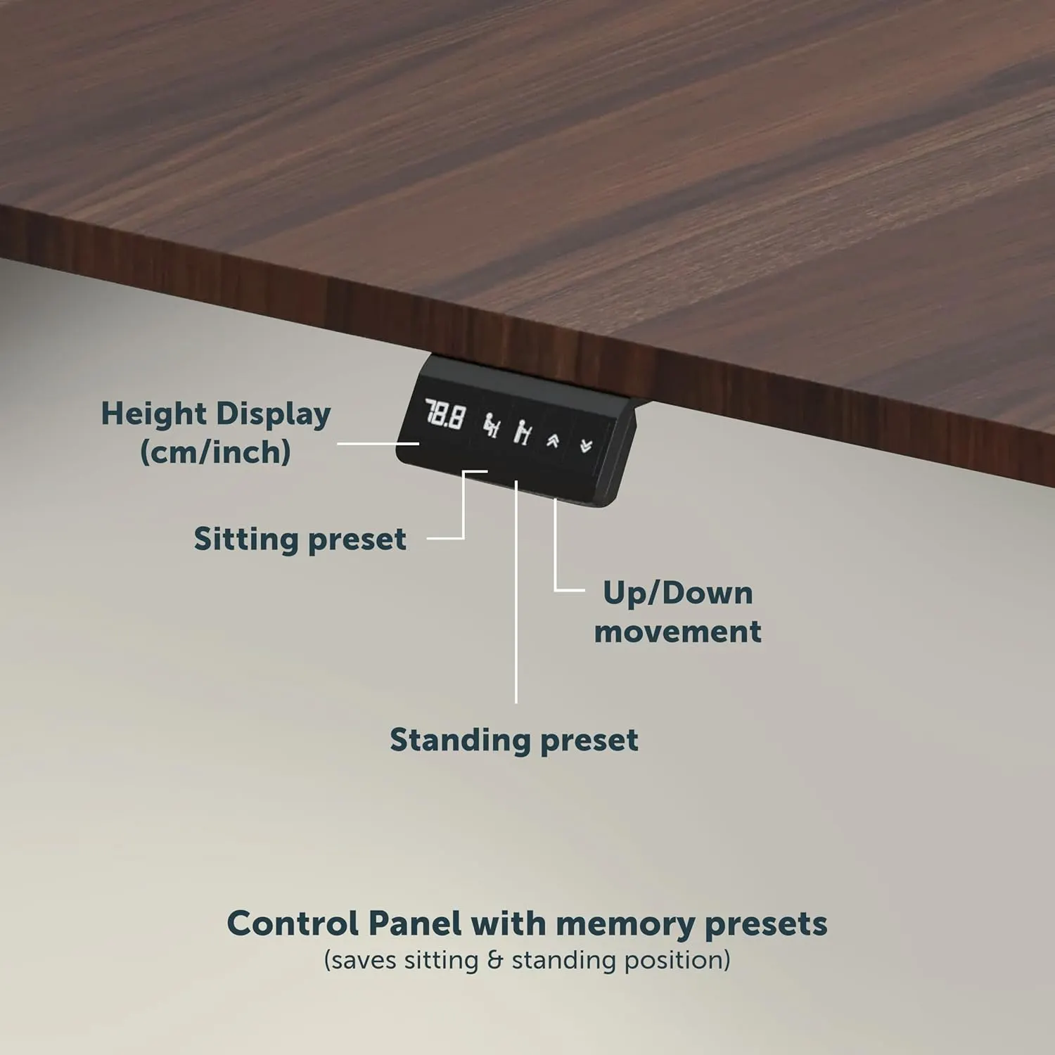 JIN OFFICE Octave Height Adjustable Desk Electric - Image 6