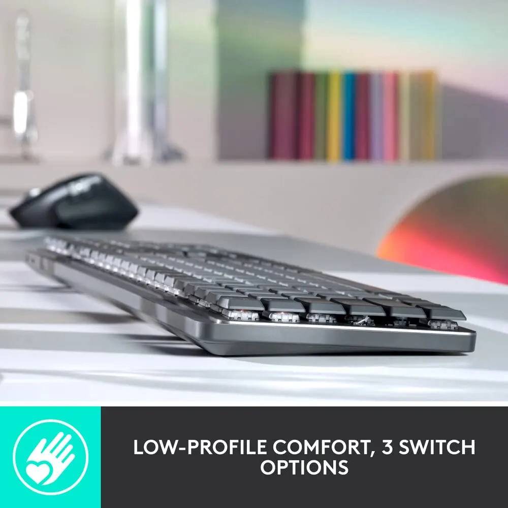 Logitech MX Mechanical Wireless Illuminated Performance Keyboard - Image 3