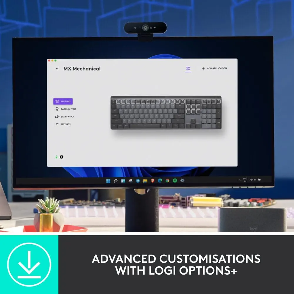 Logitech MX Mechanical Wireless Illuminated Performance Keyboard - Image 6