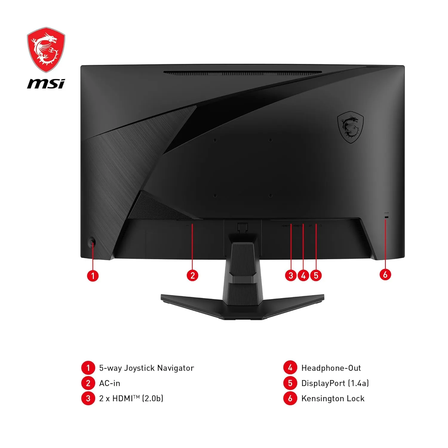 MSI MAG 27CQ6F 27 Inch 2K WQHD Curved Gaming Monitor - Image 4