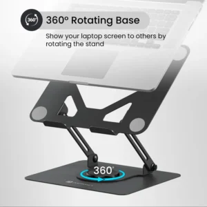 Portronics My Buddy K11 Metal Laptop Stand with 360° Rotation