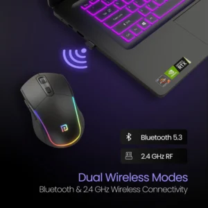 Portronics Toad One Bluetooth Mouse with 2.4 GHz