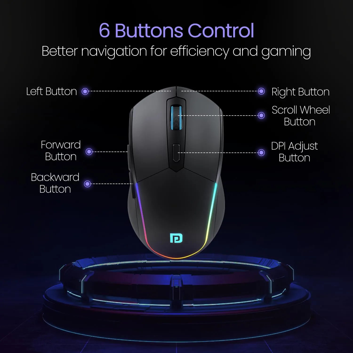 Portronics Toad One Bluetooth Mouse with 2.4 GHz - Image 4