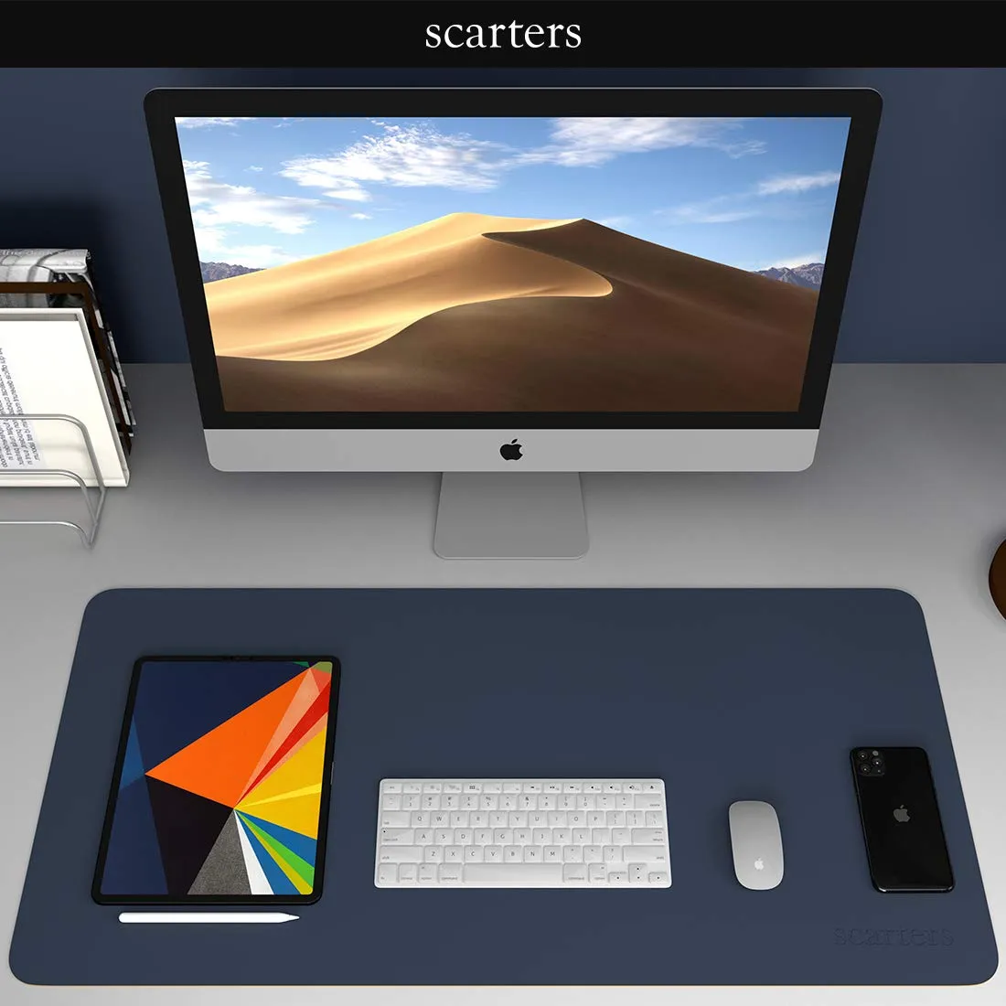 Scarters Reversible Deskspread | 90 * 45cm | Dual Tone | Anti Slip - Image 2