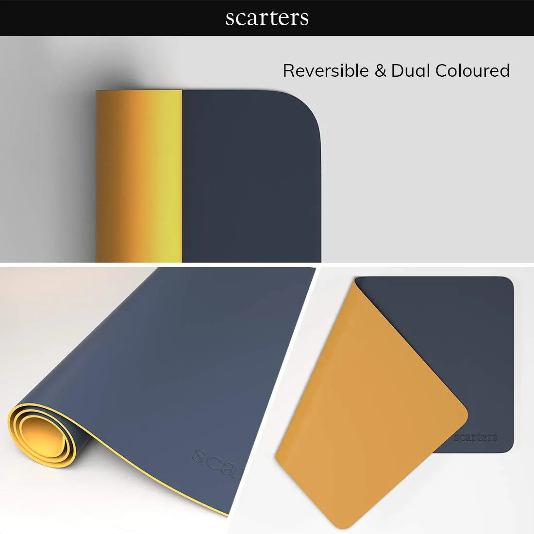 Scarters Reversible Deskspread | 90 * 45cm | Dual Tone | Anti Slip - Image 3