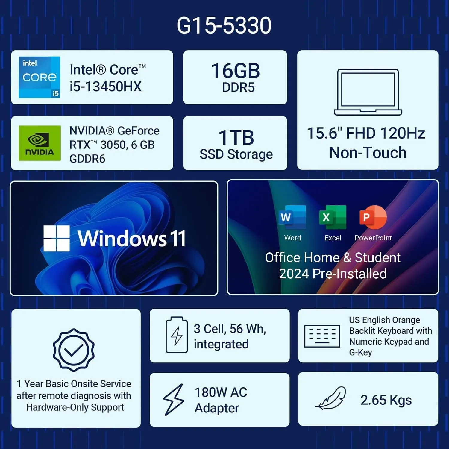 Dell G Series, Intel Core i5-13450HX - Image 2