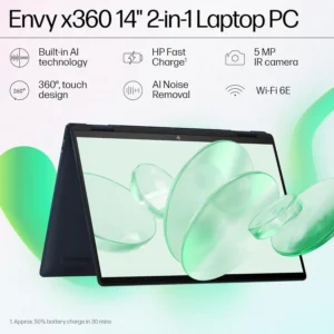 HP Envy x360 AI Laptop, Intel Core Ultra 5 125U