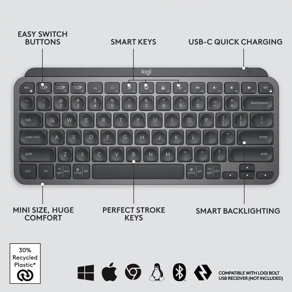 Logitech MX Keys Mini Minimalist Wireless - Image 4
